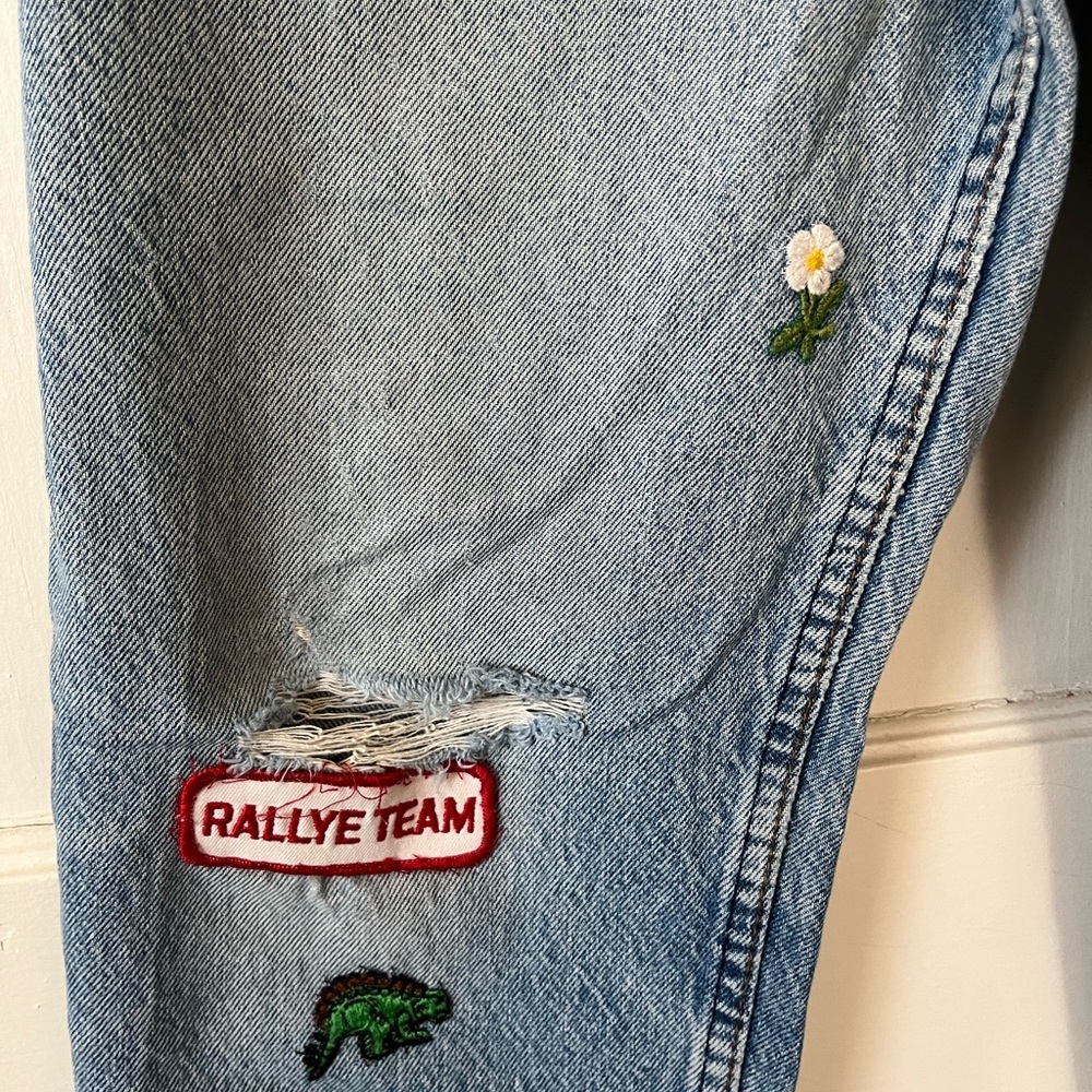 Vintage one-of-a-kind Orange Tab Patchwork Levi’s - Picture 2 of 6